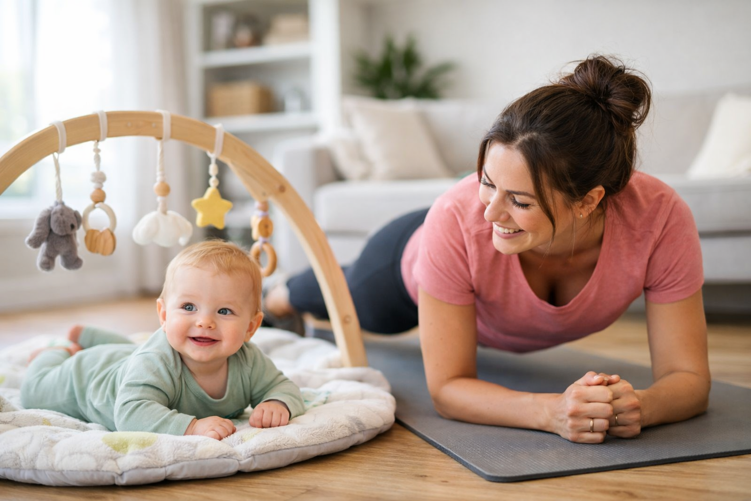 Träna med barn – så får du in rörelse i småbarnslivet (på riktigt)