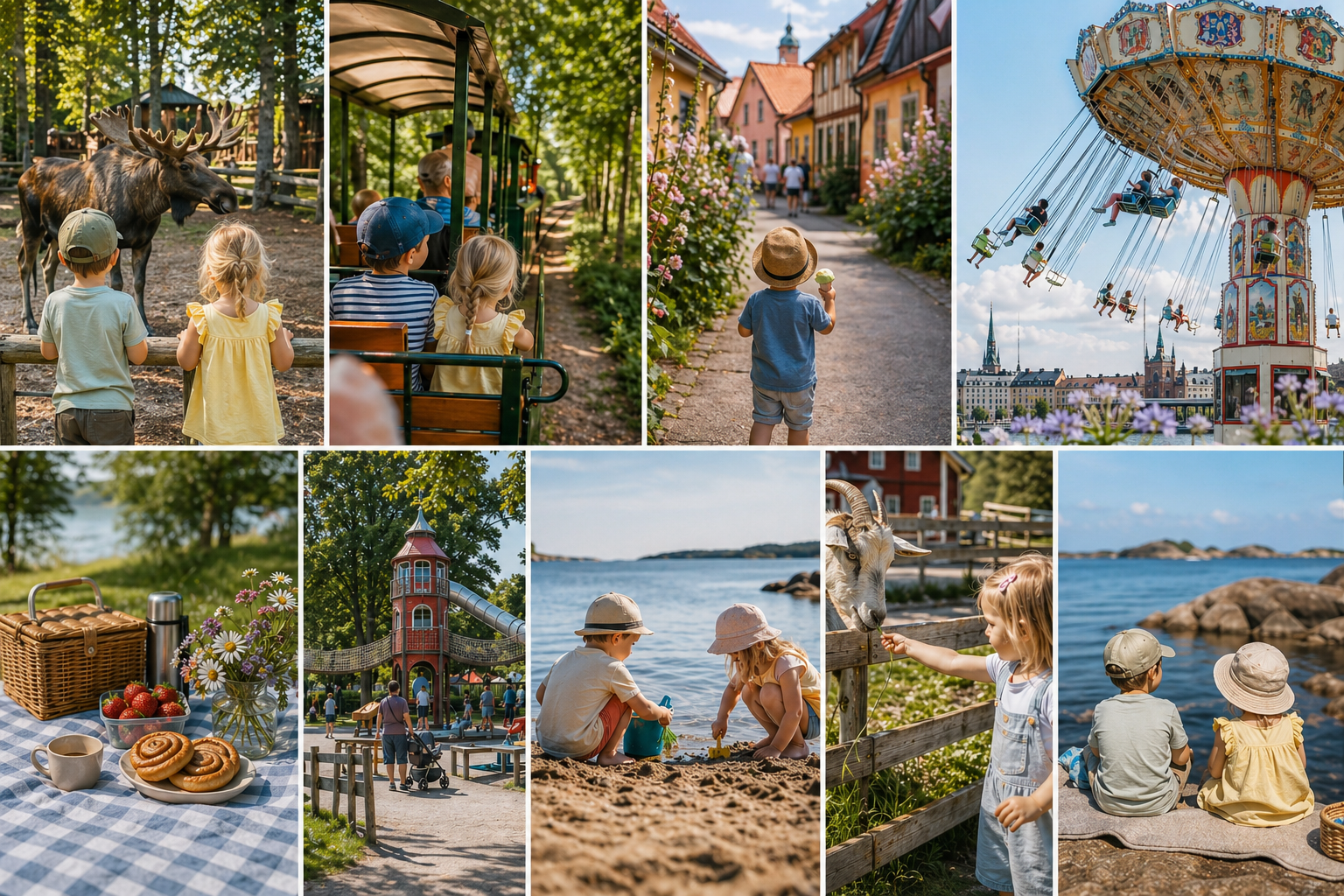 Sommar i Sverige med små barn – stora guiden med utflyktstips